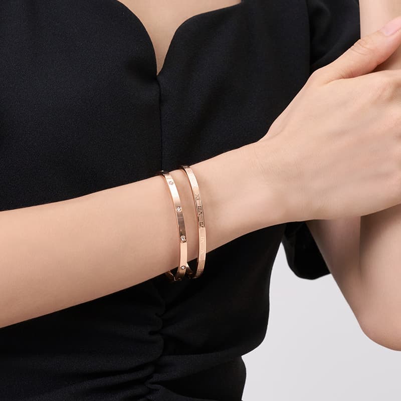 Женские браслеты CAROMAY из розового золота