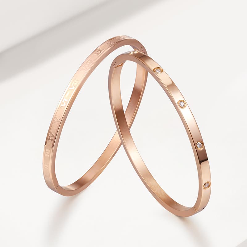 Женские браслеты CAROMAY из розового золота