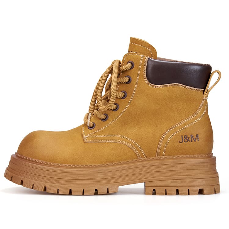 Joy&Mario Yellow Boots 18cm Martin Boot 4cm Women's