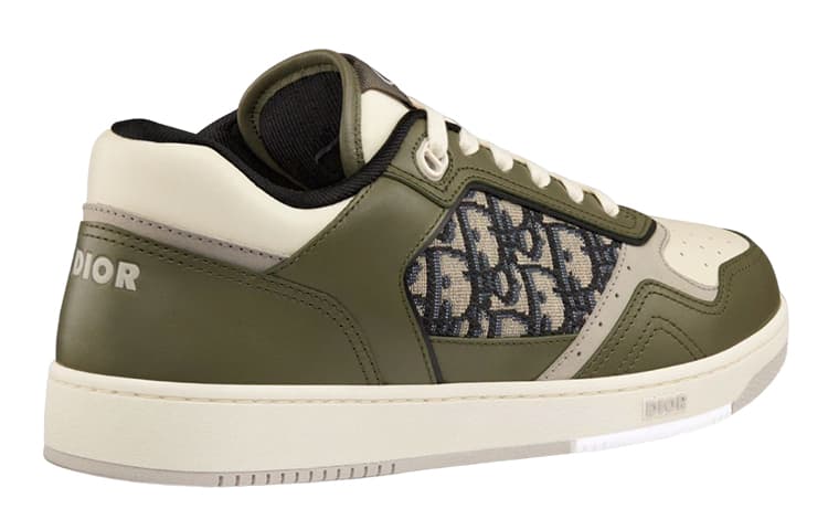 DIOR B27 Low Оливково-кремовый, бежевый, черный DIOR Oblique Жаккардовый