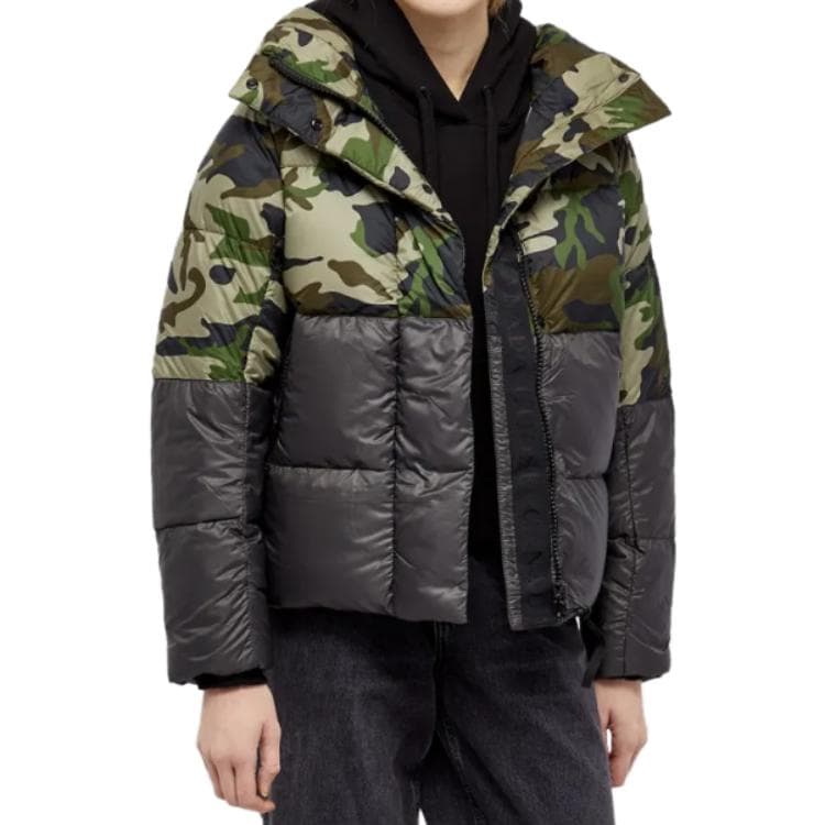 Canada Goose Junction Series FW22 Пуховик женский классический камуфляжный/графитовый/полярная ночь синий многоцветный