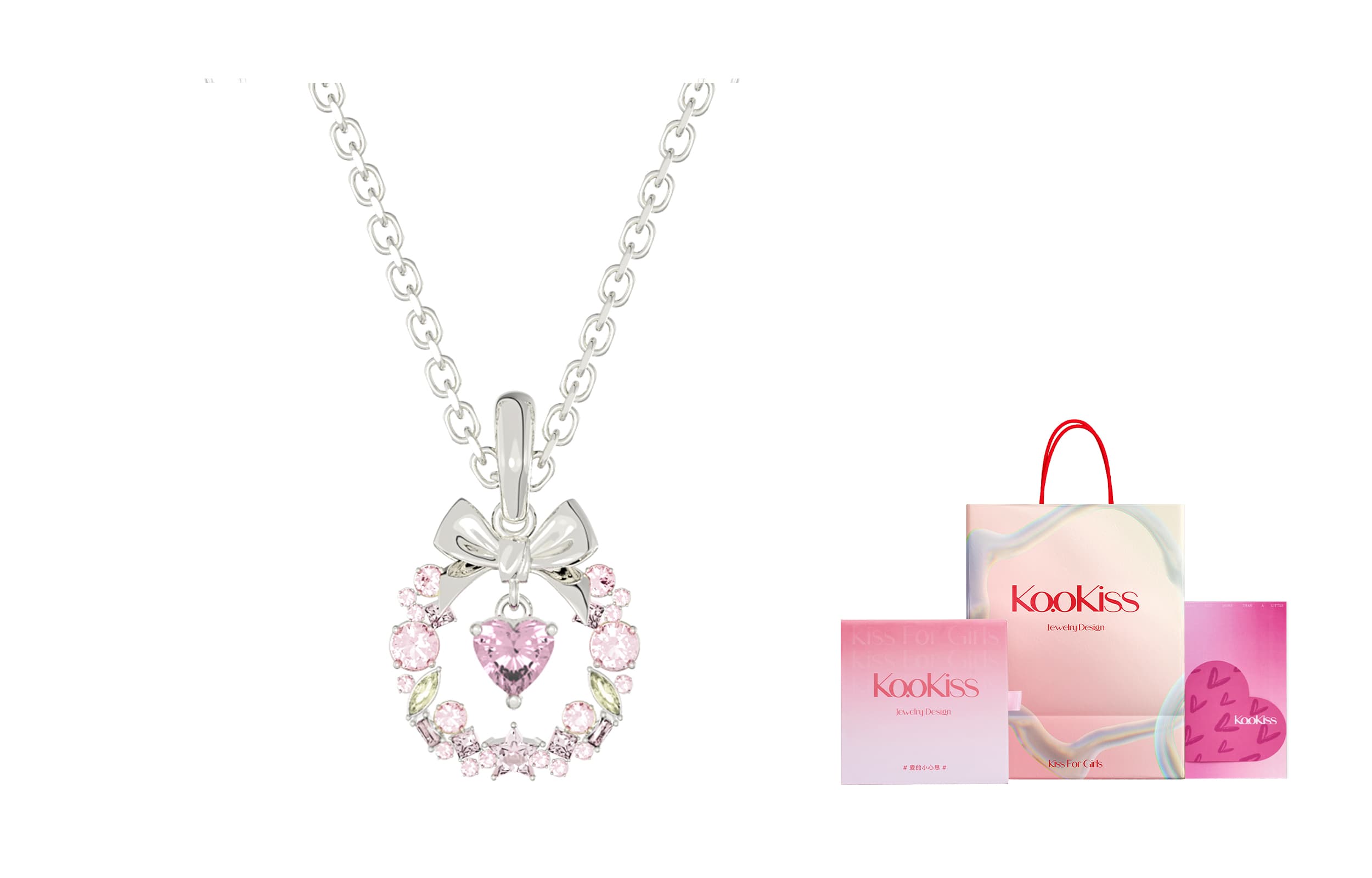 KOOKISS S925 Серебряные ожерелья женские