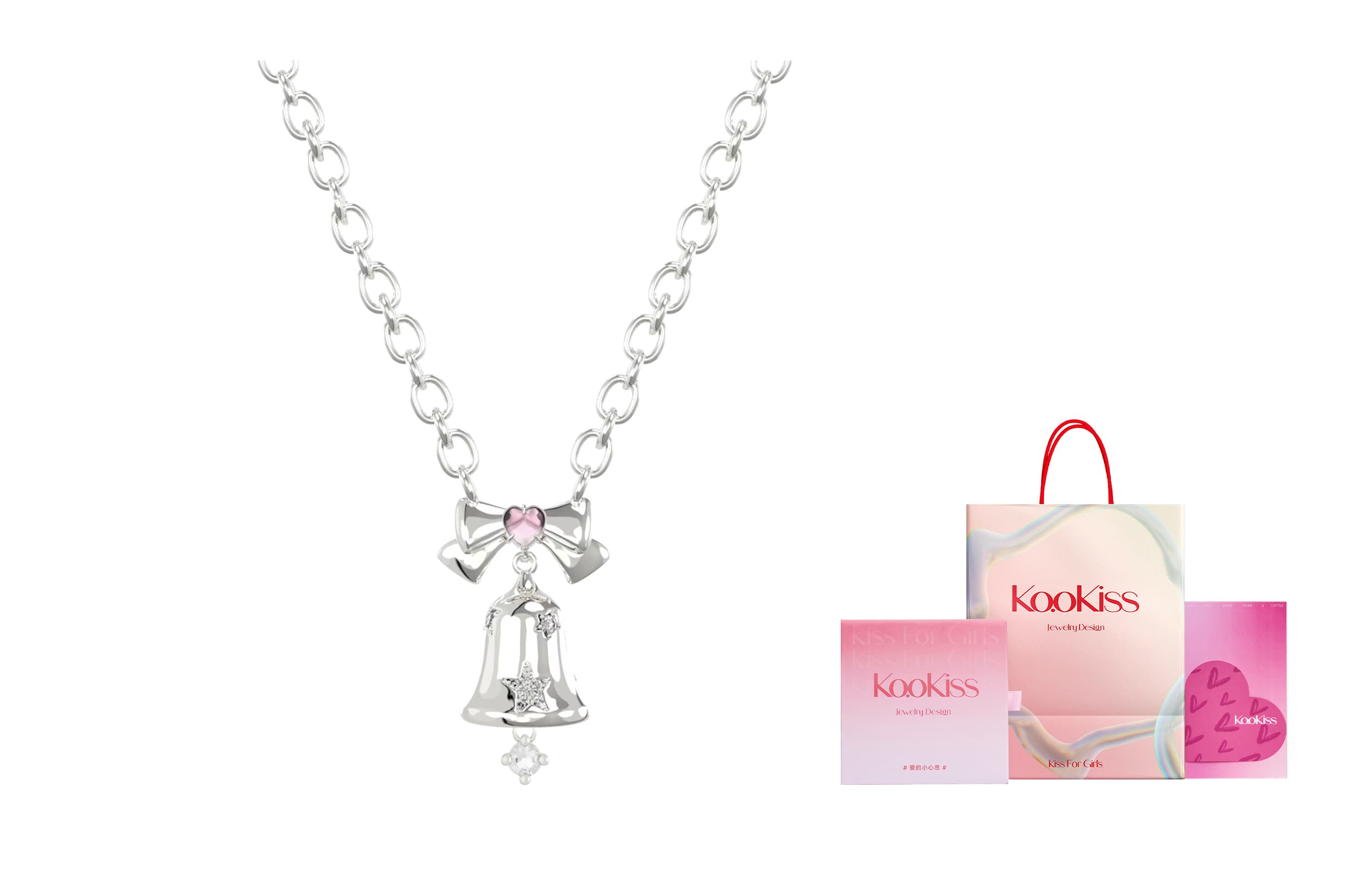 KOOKISS S925 Серебряные ожерелья женские