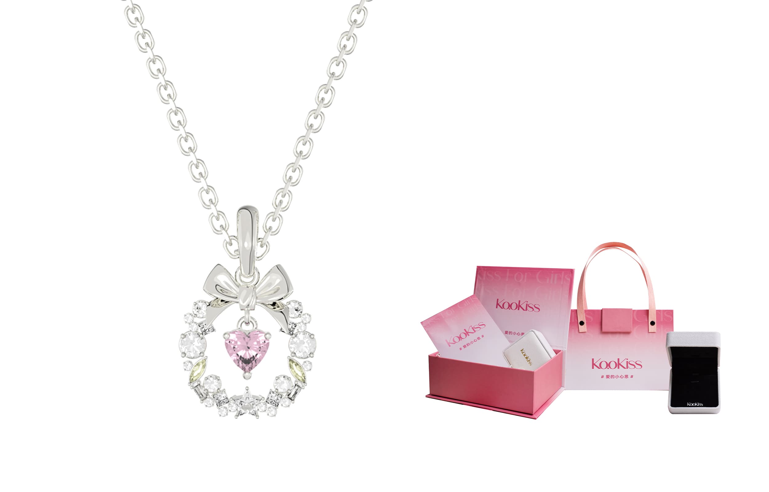 KOOKISS S925 Серебряные ожерелья женские