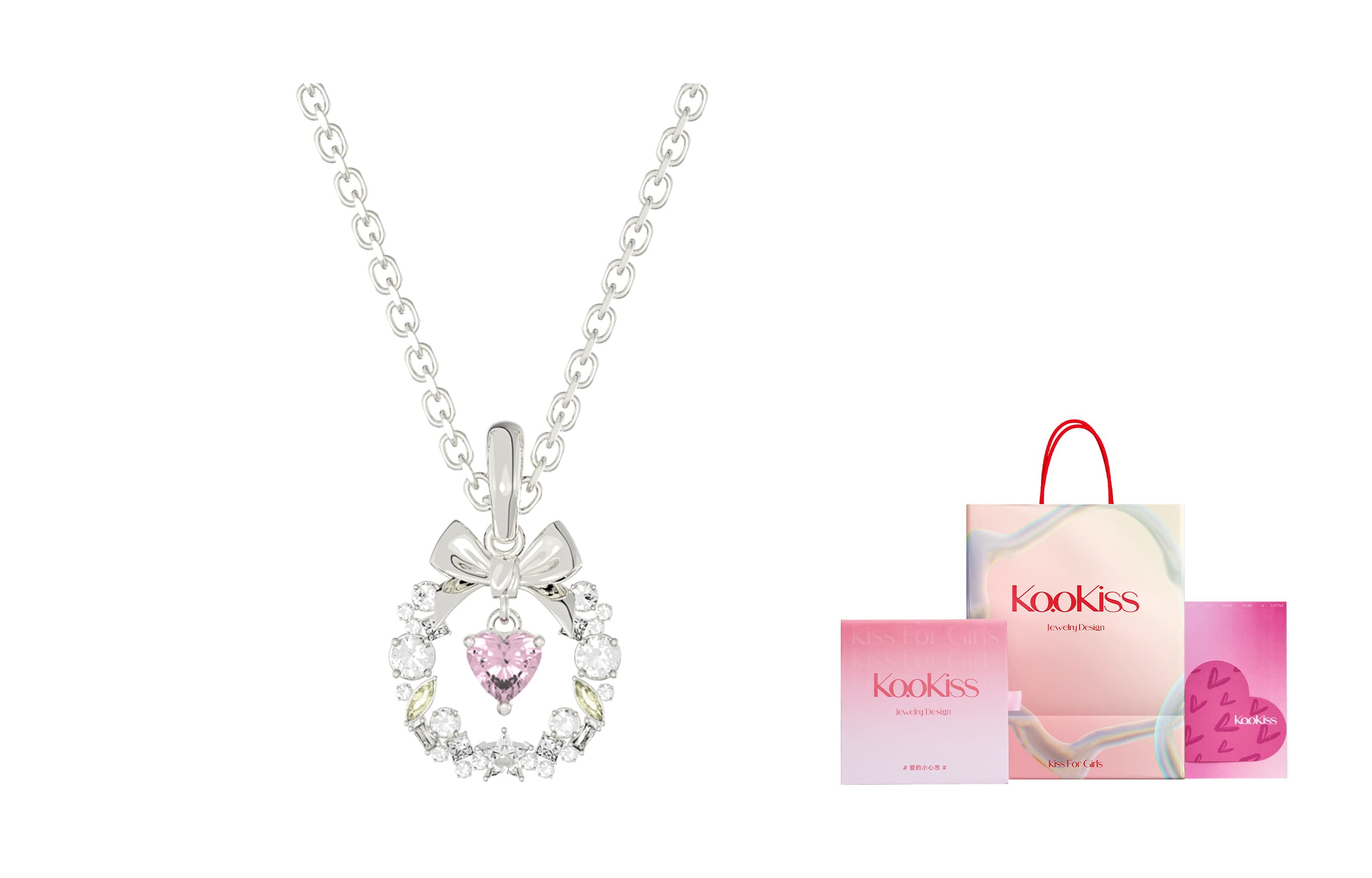 KOOKISS S925 Серебряные ожерелья женские