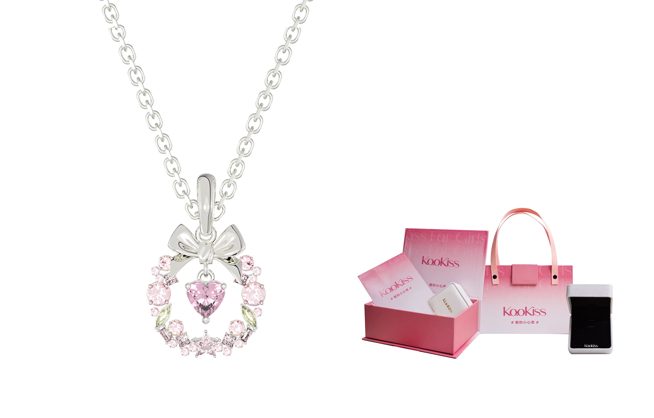 KOOKISS S925 Серебряные ожерелья женские