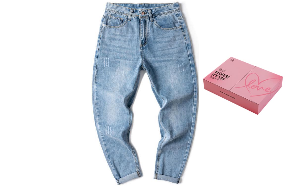 Утолщенные джинсы FAIRWHALE, подарочная коробка унисекс