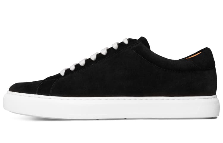 THOM WILLS Suede Casual Shoes Low top Skateboard Shoes Men's Black