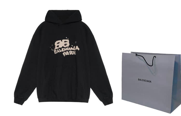 Balenciaga Толстовка большого кроя с рисунком Bb Icon