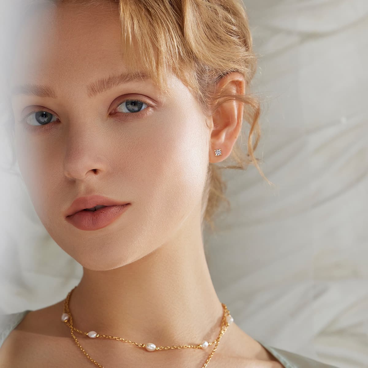 Женские медные и серебряные серьги-гвоздики DAISY BEAUTY