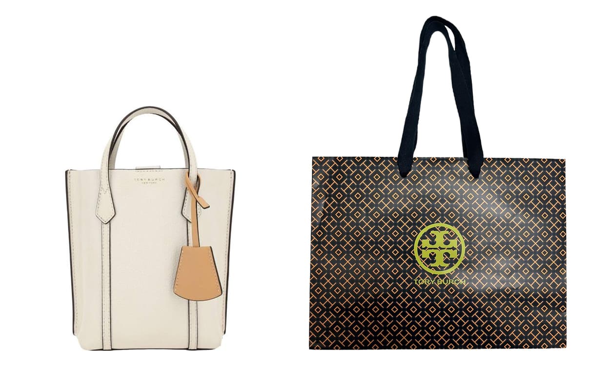 TORY BURCH Perry кожаная большая сумка с тиснением Сумка для покупок Сумка через плечо Сумка через плечо Мини-женская сумка цвета слоновой кости