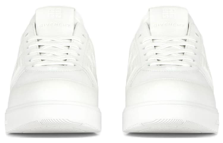Белые кожаные низкие кеды Givenchy G4