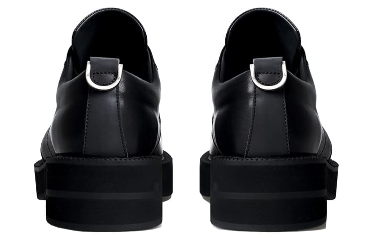 TERRA INCOGNITA Мужские повседневные кожаные туфли-дерби с круглым носком, черные