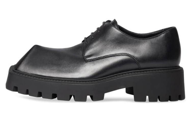 Balenciaga Rhino Derby Shoes 'Black Smooth Calfskin' Women's