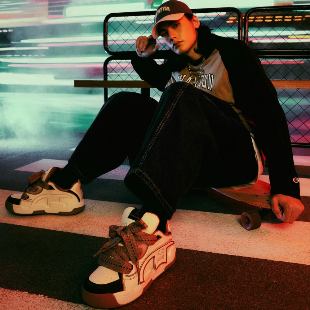 Champion Essentials Collection Низкие туфли для скейтборда Мужские Белый Шоколад Коричневый