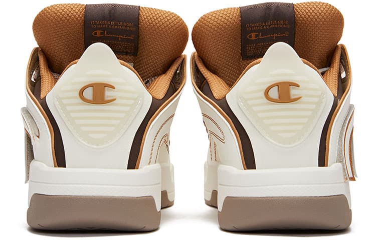 Champion Essentials Collection Низкие туфли для скейтборда Мужские Белый Шоколад Коричневый