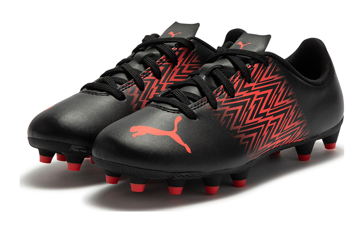 Футбольные бутсы Puma Tacto FG/AG JR Black Sunblaze GS