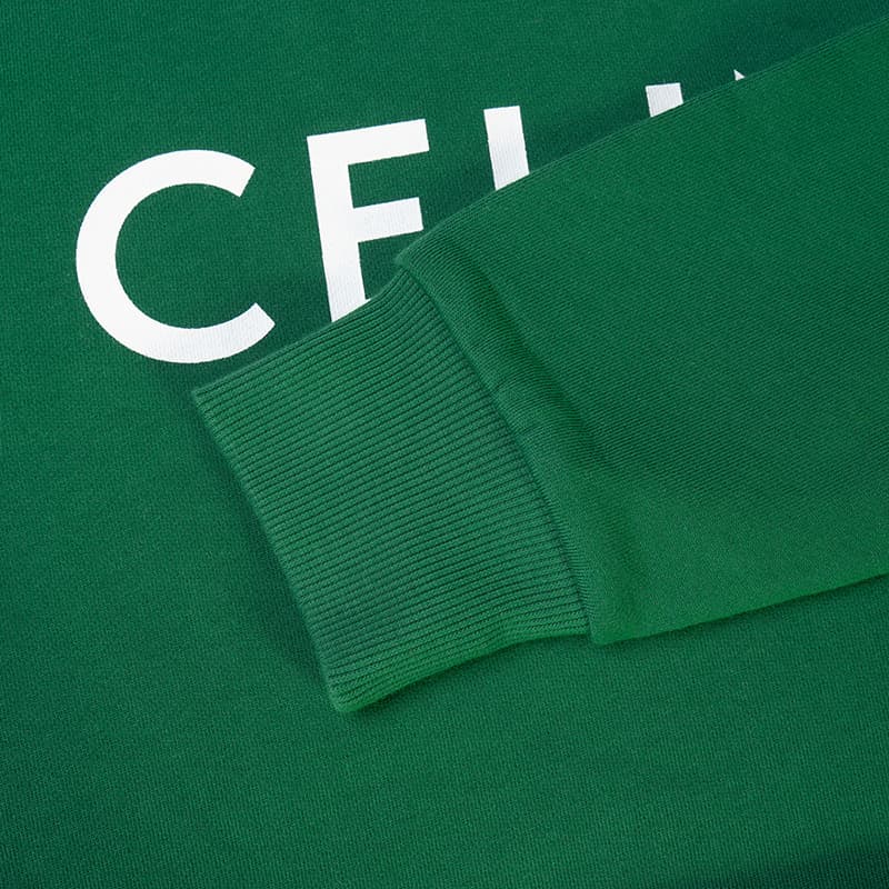 CELINE FW22 Толстовка женская темно-зеленая