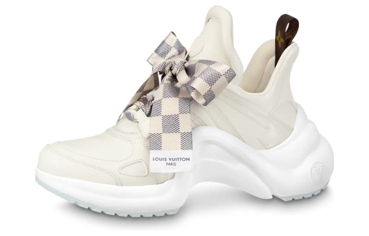 LOUIS VUITTON Archlight 1.0 Sneakers 'Cream White With Plaid Ribbon' Women's