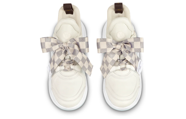 LOUIS VUITTON Archlight 1.0 Кроссовки кремово-белые с клетчатой ​​лентой женские