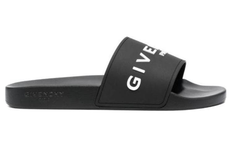 Резиновые сандалии на плоской подошве от Живанши