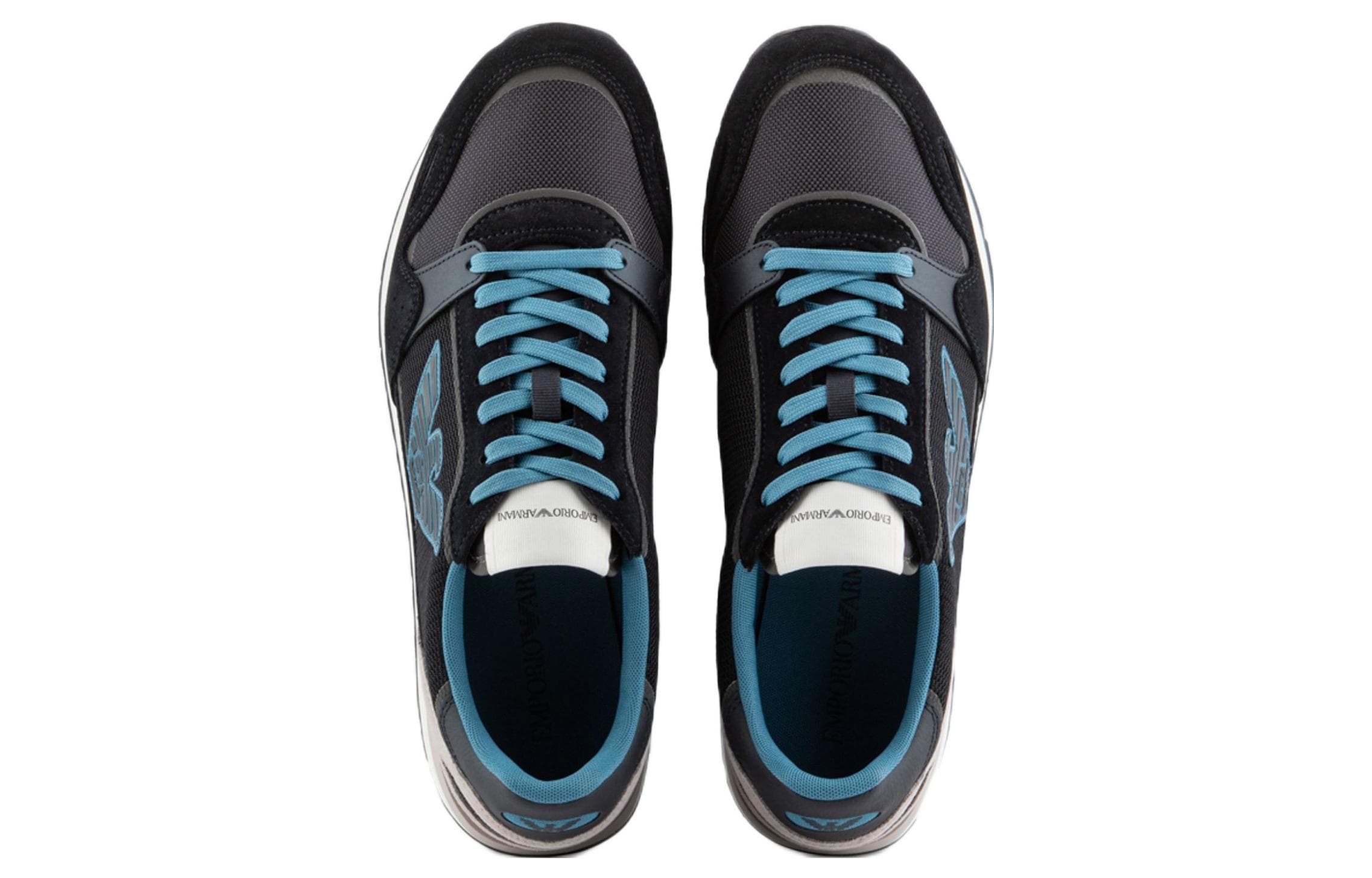 EMPORIO ARMANI Low Top Спортивная повседневная обувь Мужская Синий Серый