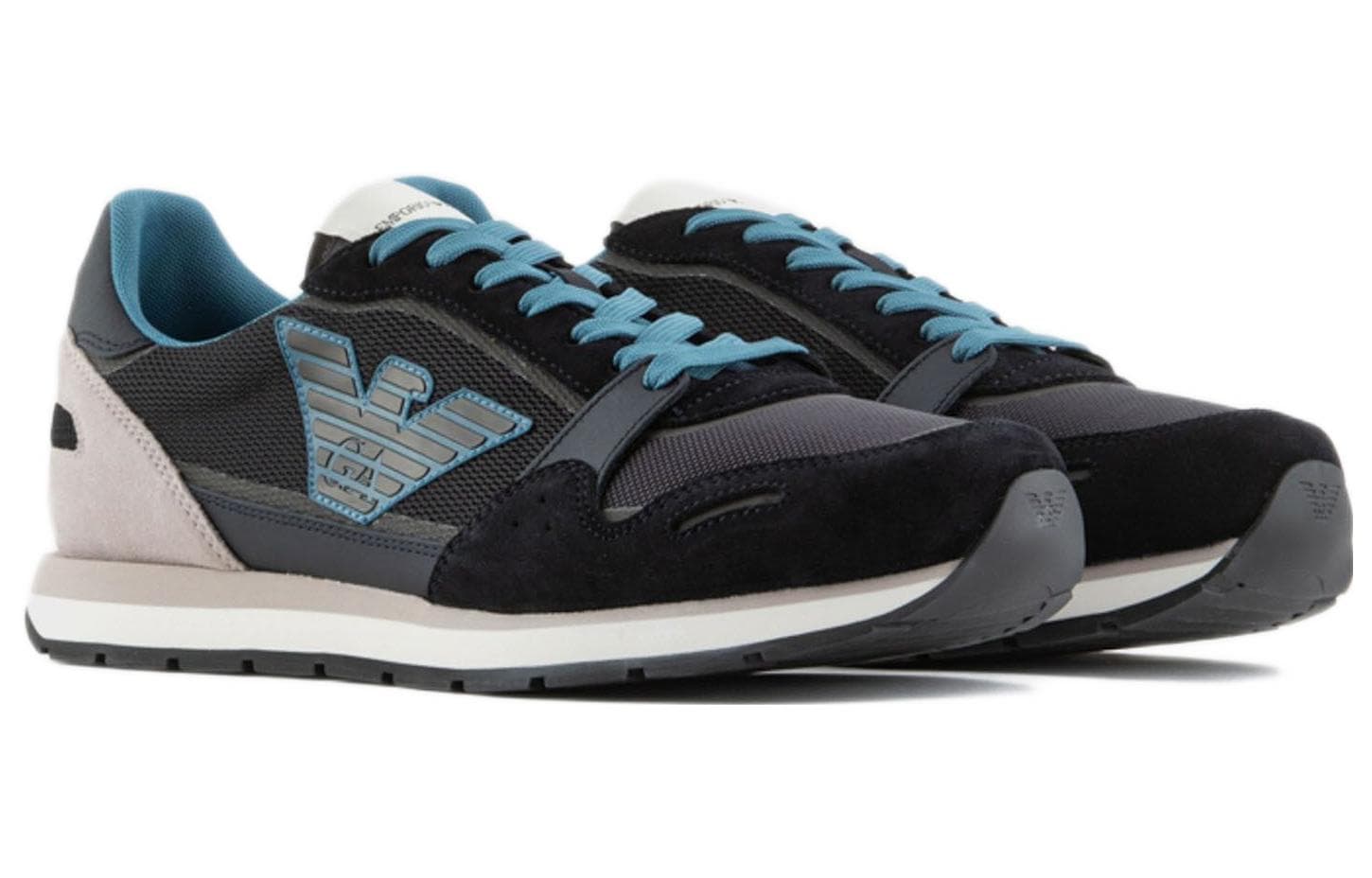 EMPORIO ARMANI Low Top Спортивная повседневная обувь Мужская Синий Серый