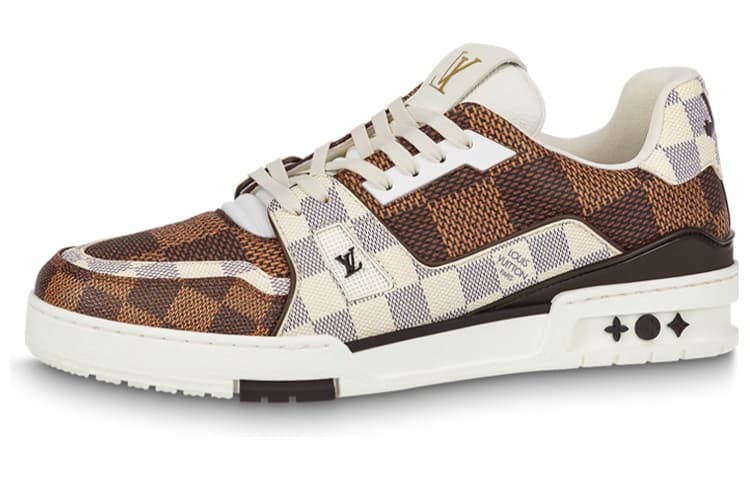LOUIS VUITTON Lv Trainer Sneakers 'Brown And White Plaid'