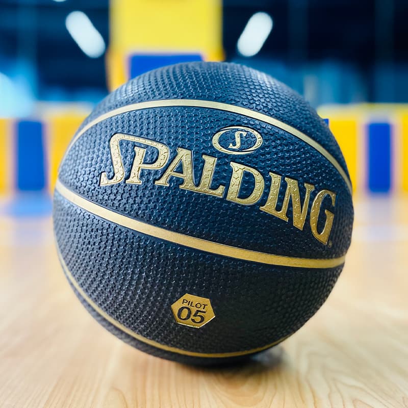 SPALDING Pilot Collection 85 010Y Резина Basketball PILOT 05 Темно-синий/Черное золото Training Competition Унисекс Китай