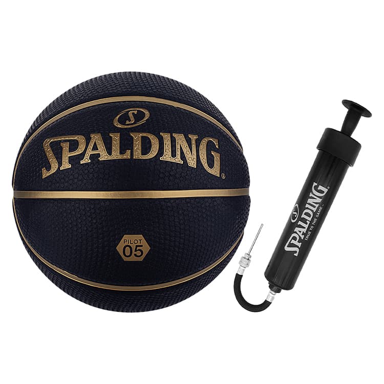 SPALDING Pilot Collection 85 010Y Резина Basketball PILOT 05 Темно-синий/Черное золото Training Competition Унисекс Китай