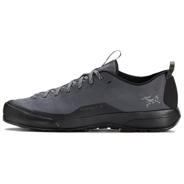 Arcteryx Konseal Lt Cushioning Anti-Slip And Wear-Resistant Low-Top Hiking/Trekking Shoes Men's Gray Black