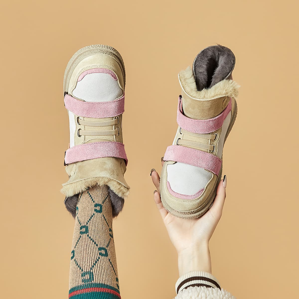 Снегоступы Joy&Mario женские розовые