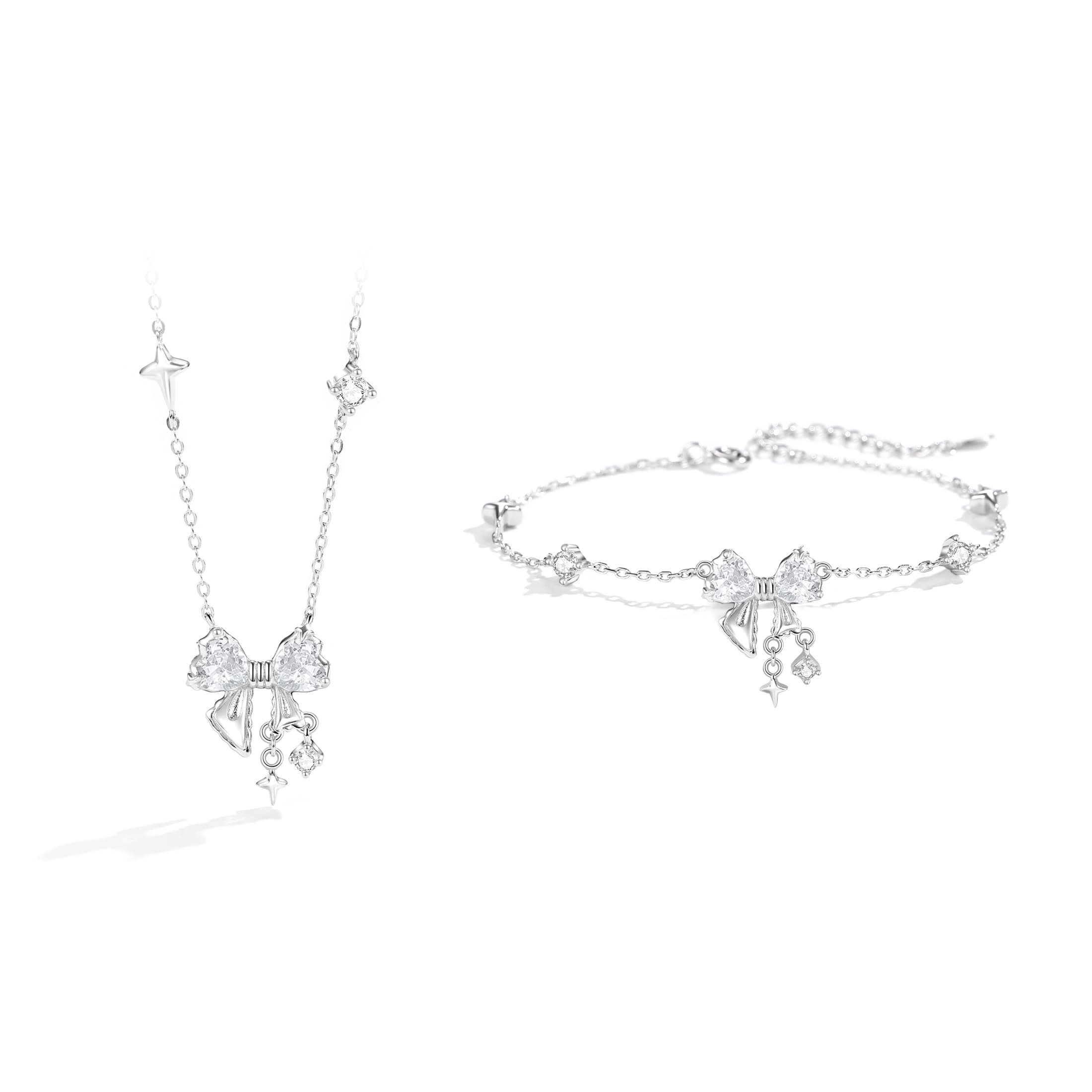 Love Link S925 Серебряные ожерелья женские серебристо-белые