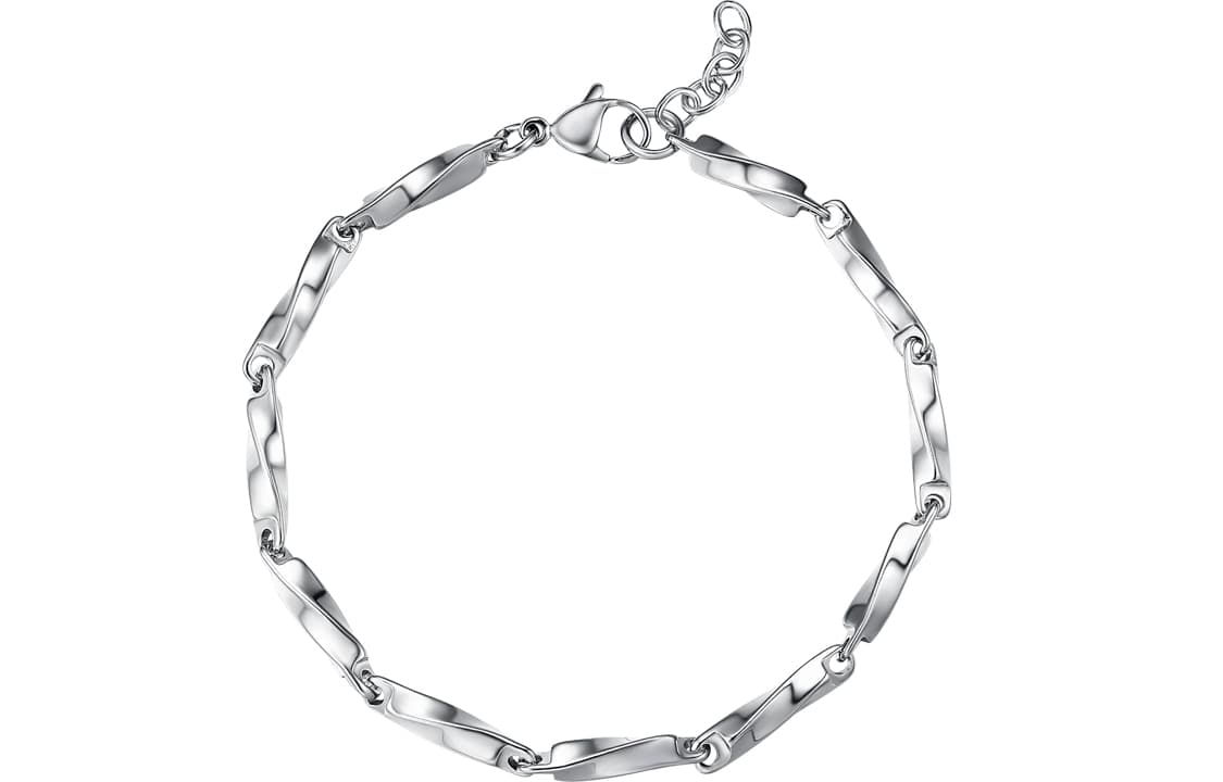 CIROCCO Браслеты из титановой стали унисекс, серебро