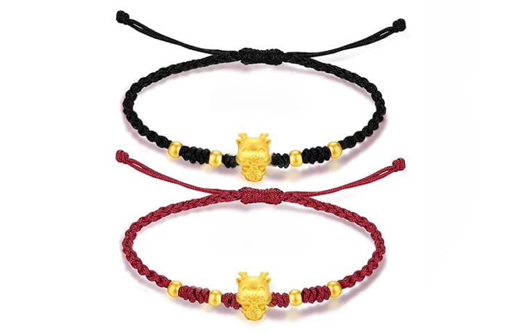 ZHOUBAIFU Золотой браслет унисекс