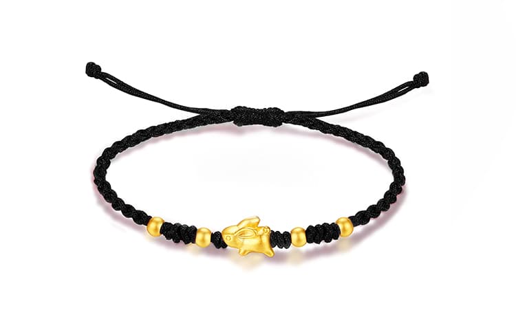 ZHOUBAIFU Золотой браслет унисекс