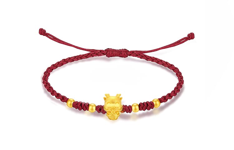 ZHOUBAIFU Золотой браслет унисекс