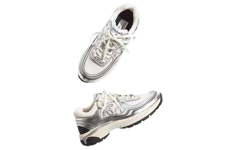 Мужские кроссовки CHANEL CC Logo 'White Silver'