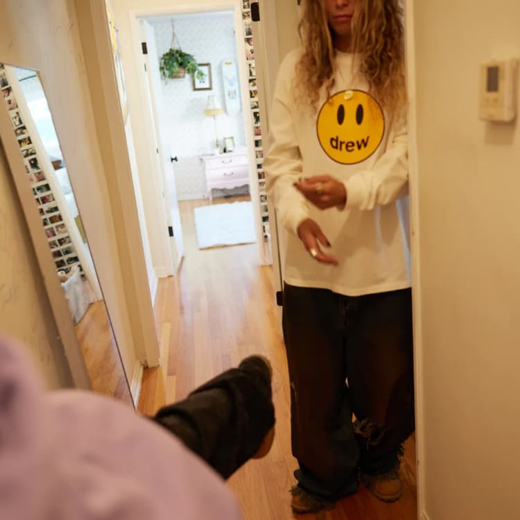 Футболка Drew House Mascot Ls Off-white