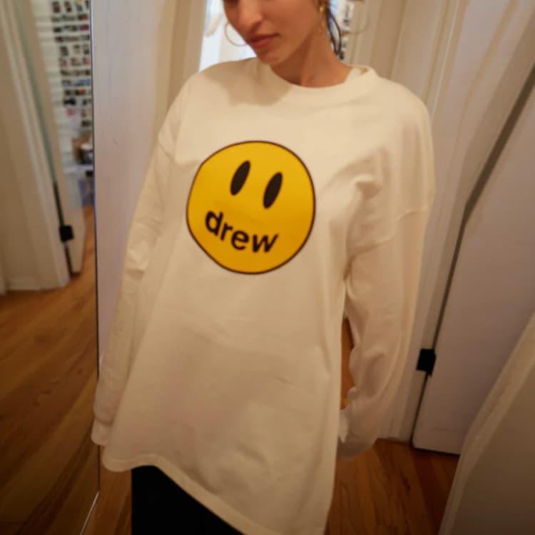 Футболка Drew House Mascot Ls Off-white