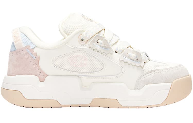 Обувь для скейтборда Champion Valve V2 с низким верхом, женские молочно-белые, розовые