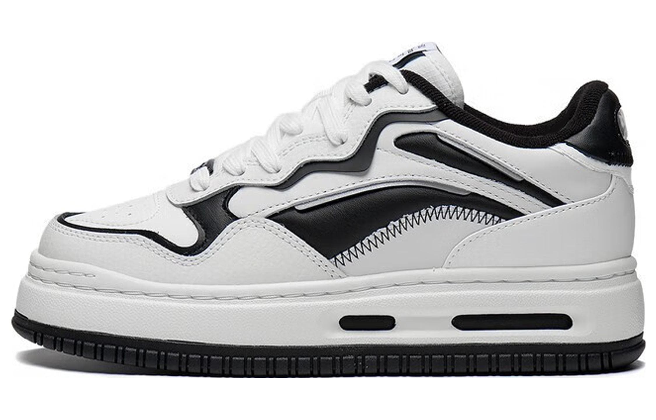 LiNing Future C1 Abrasion Resistant Breathable Low top Skateboard Shoes Women's White Black