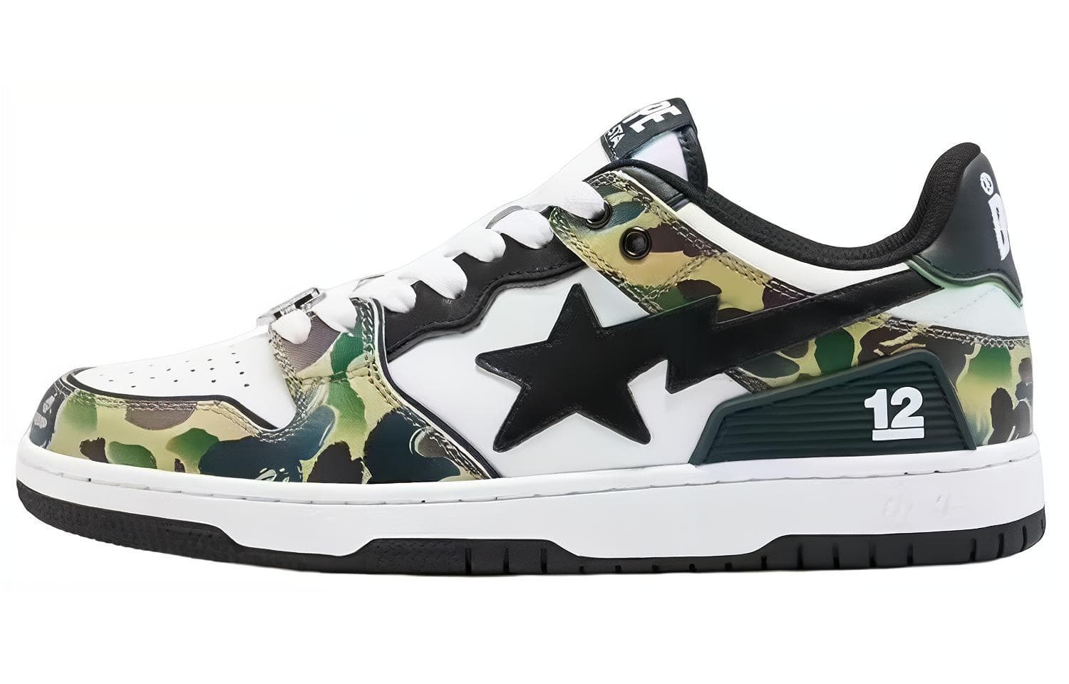 A BATHING APE SK8 China 12th Anniversary Limited Edition Stylish Skateboarding Shoes Men's Camouflage