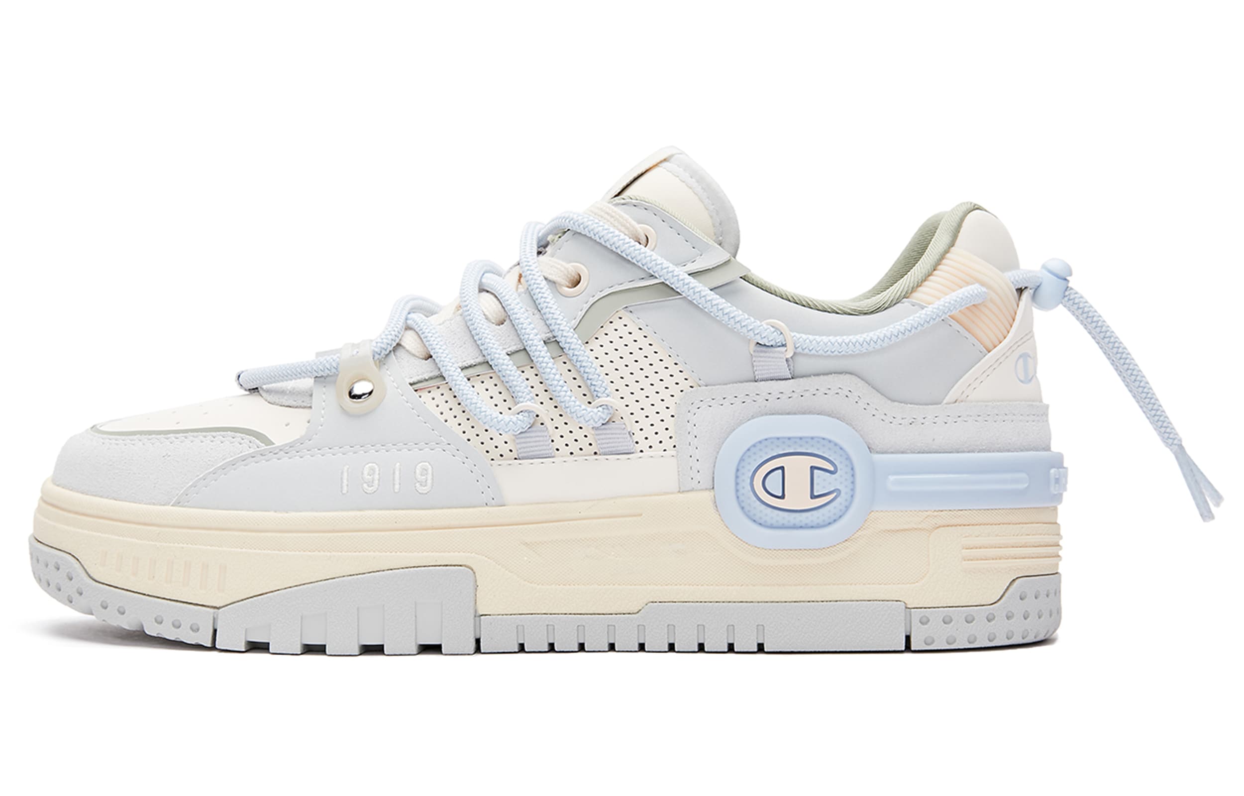 Champion Headphone Shoes Low Top Skateboard Shoes Women's Eggnog Ballet Blue