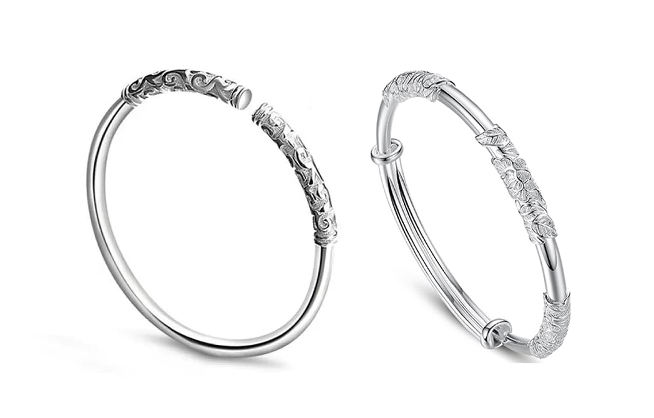 SHARK BABY S999 Тонкий серебряный браслет из стерлингового серебра, украшение на руку, удачи для женщин