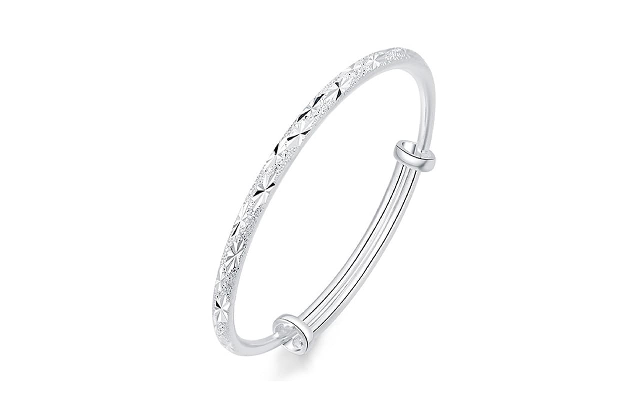 SHARK BABY S999 Тонкий серебряный браслет из стерлингового серебра, украшение на руку, удачи для женщин