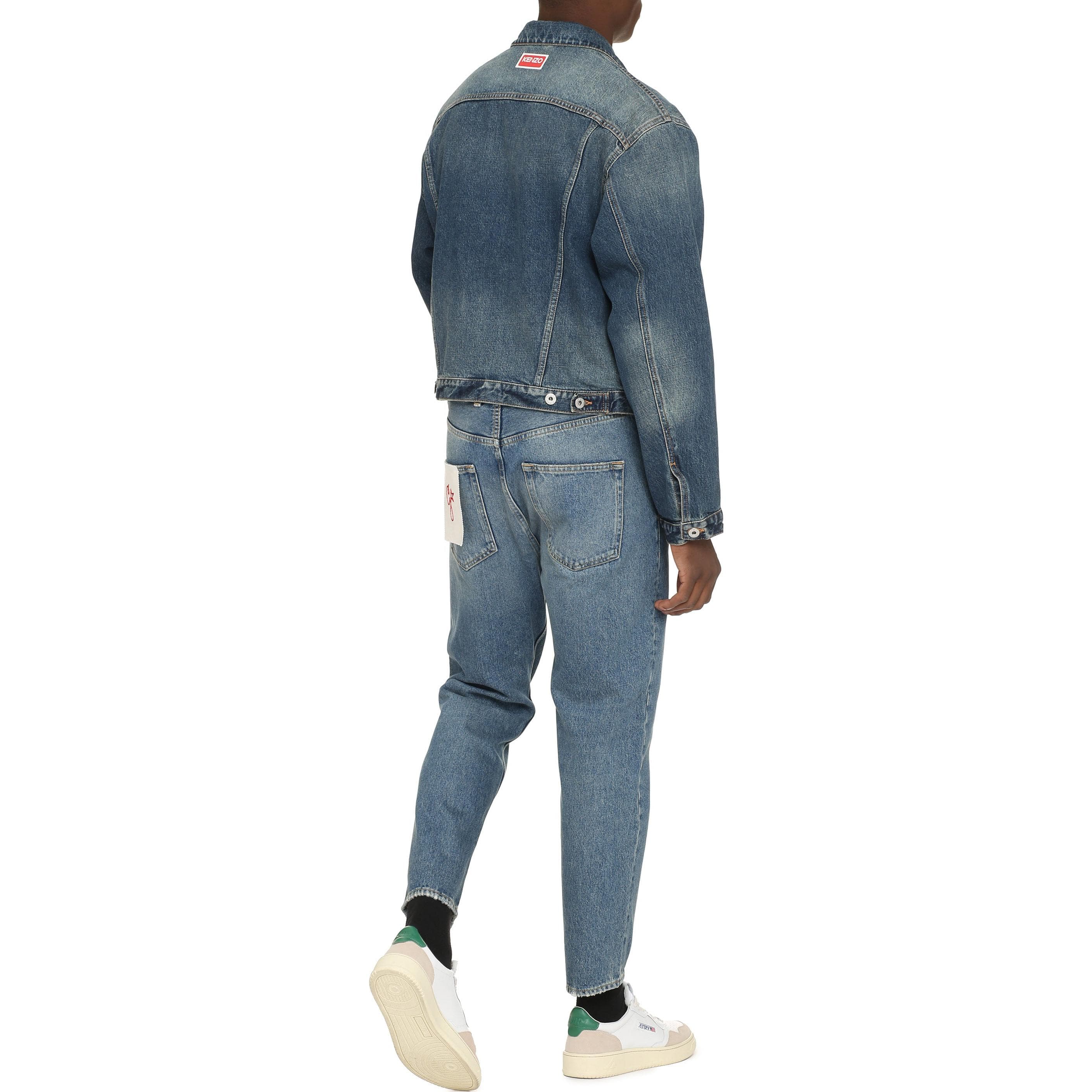 KENZO Укороченная джинсовая куртка на пуговицах