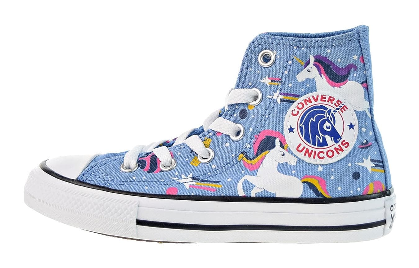 Converse Chuck Taylor All Star High Top Kids Canvas Shoes Blue
