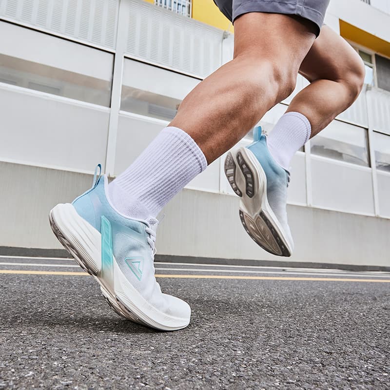 Амортизаторы PEAK Hyperfuse, устойчивые к истиранию, дышащие низкие кроссовки, мужские васильково-синие