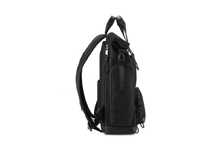 SAMSONITE Рюкзак из синтетической кожи из микрофибры унисекс, черный/хаки